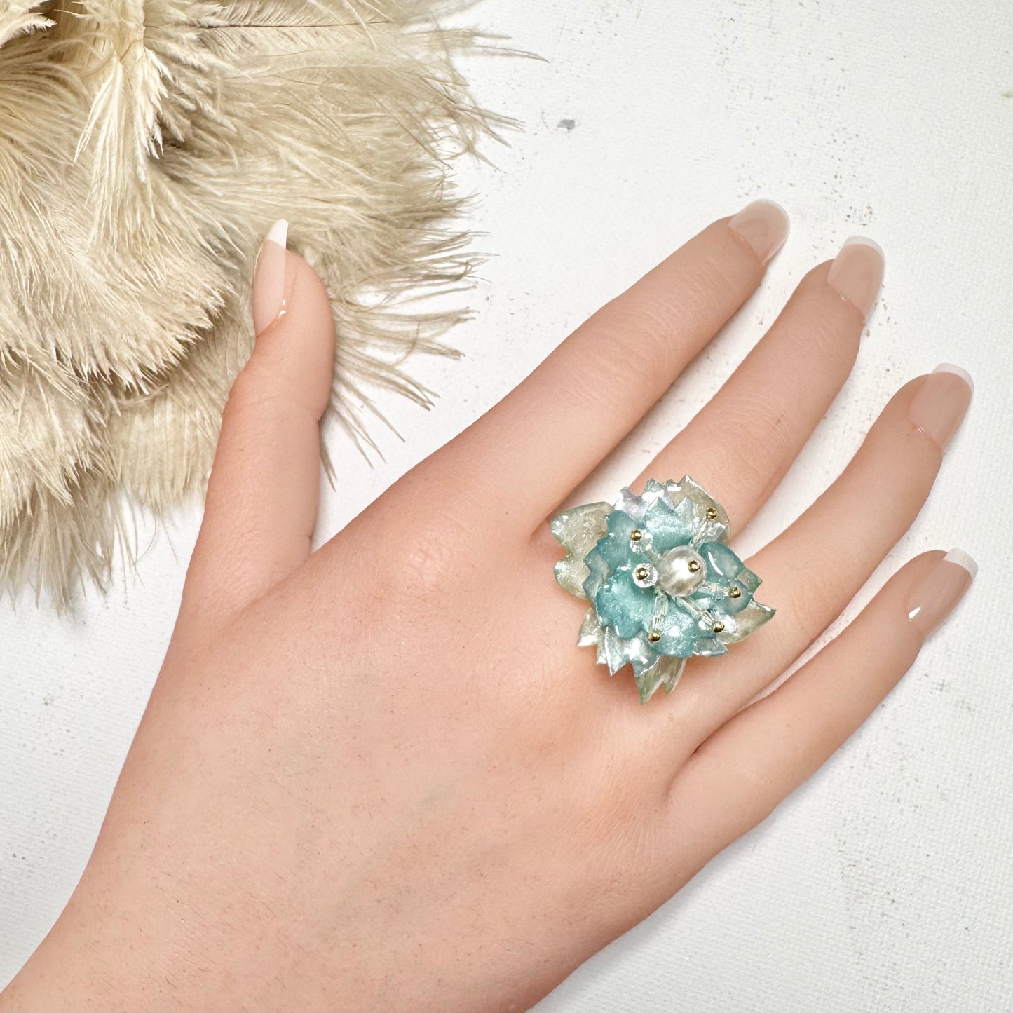 Sakura Veil Ring - Airy Blue -