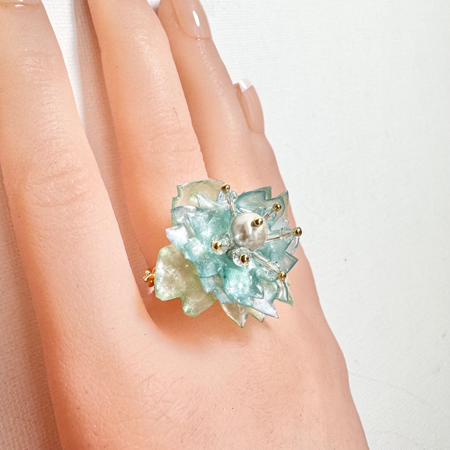 Sakura Veil Ring - Airy Blue -