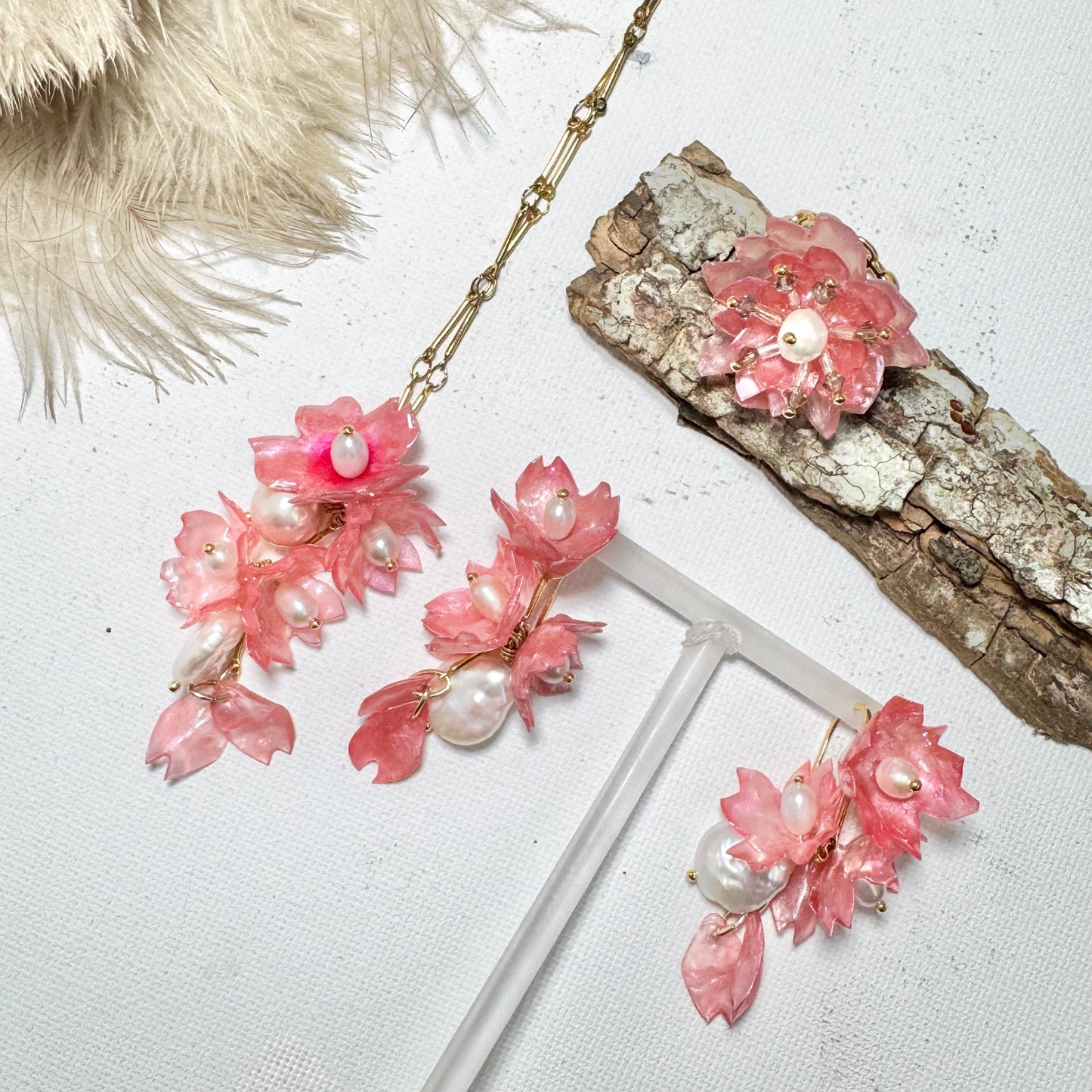 Sakura Veil Ring - Cherry Blush -