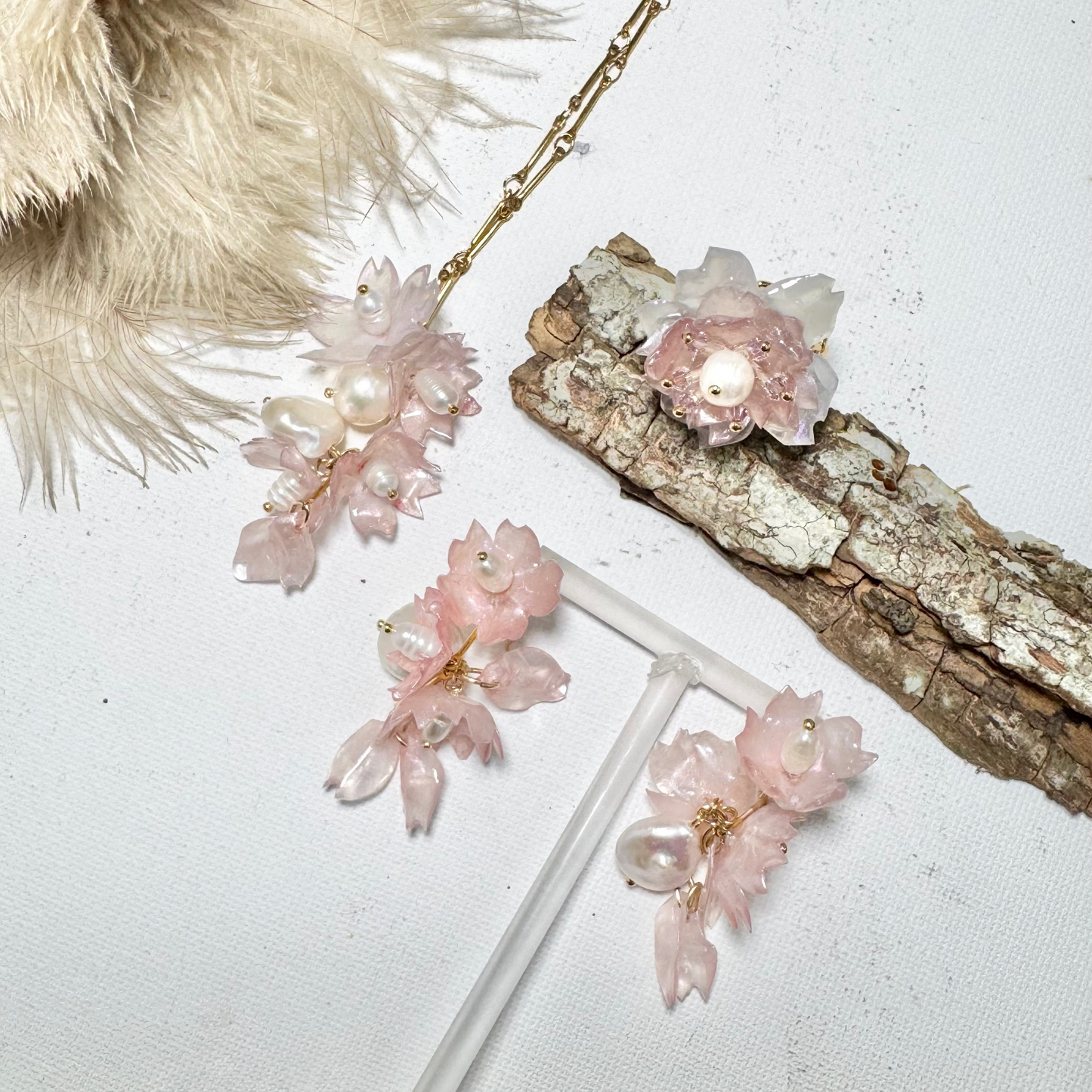 Sakura Veil Ring - Silk Petal -