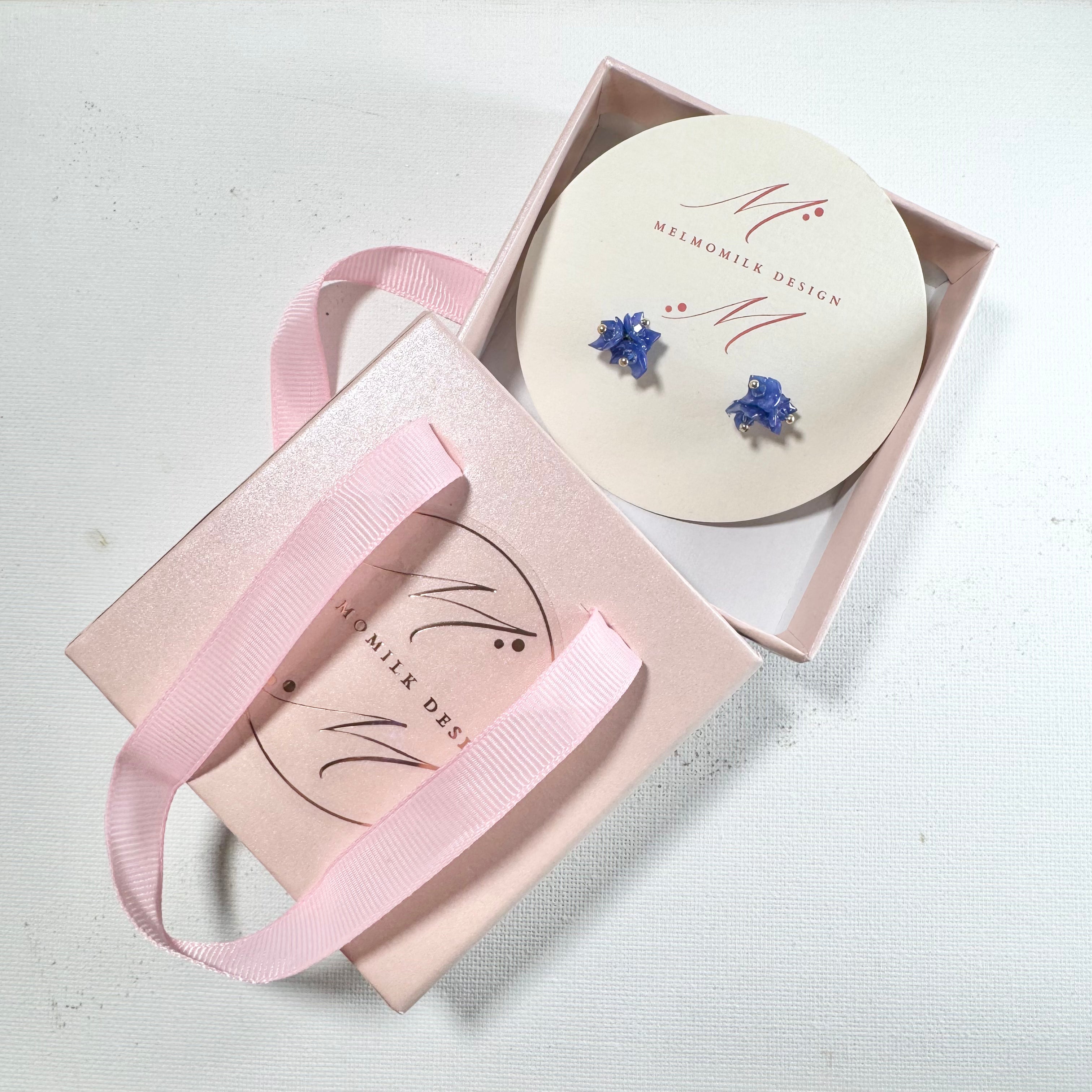 Tiny Pop Earrings - Blue Hawaii -
