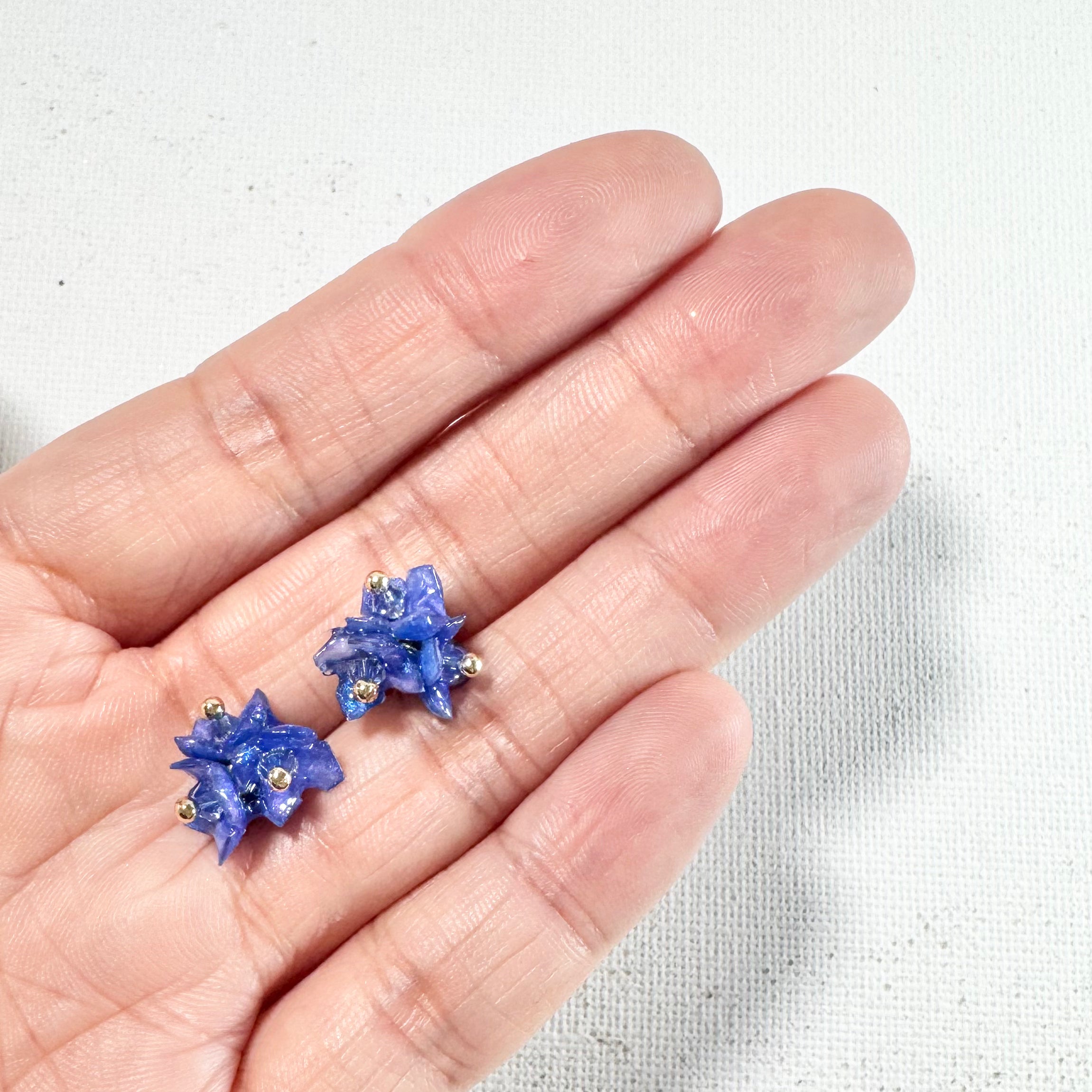 Tiny Pop Earrings - Blue Hawaii -