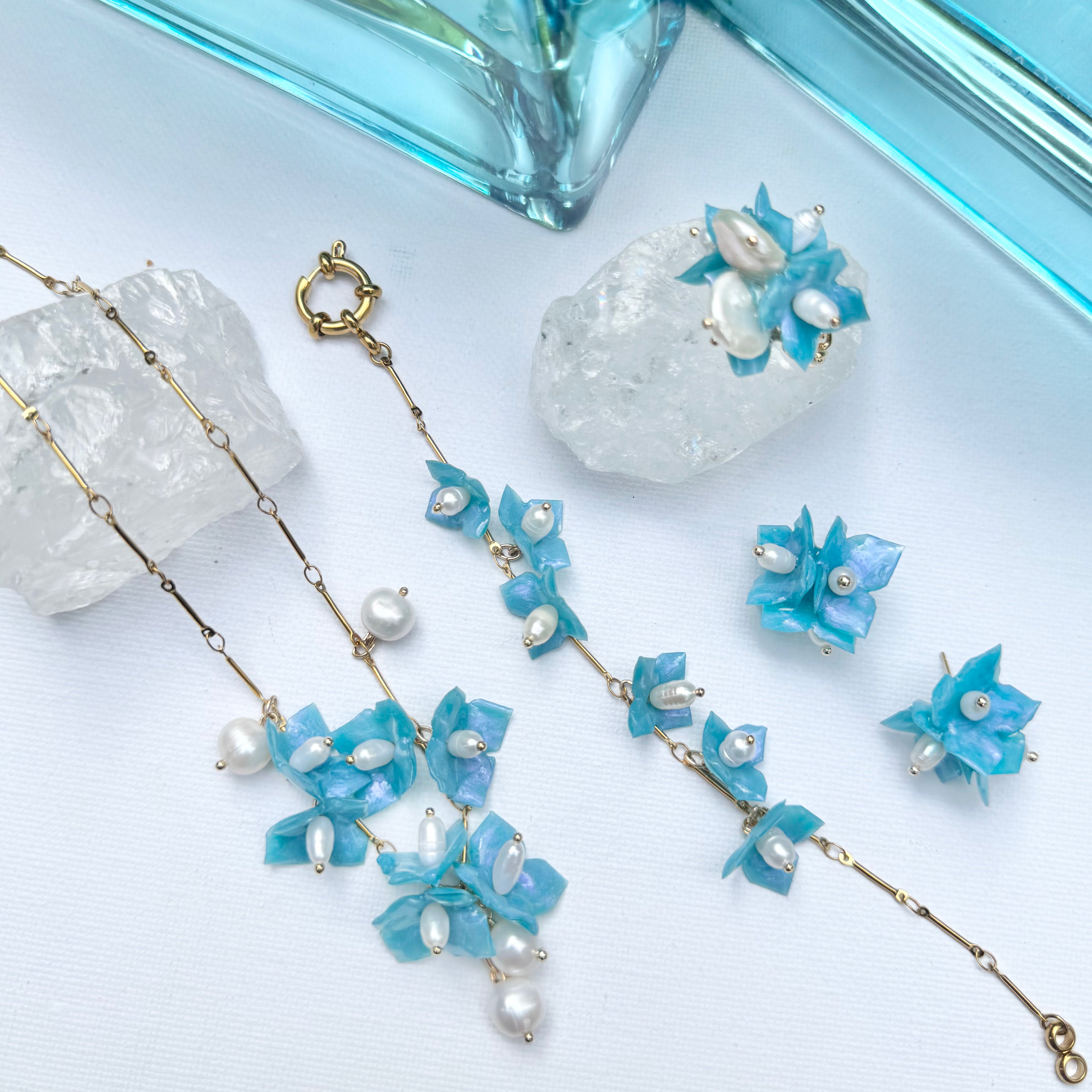 Lilac Fantasy Necklace - Milky Opal -