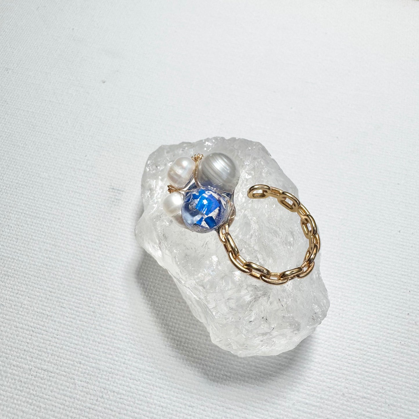Bee Divine Ring - Blue Bee -