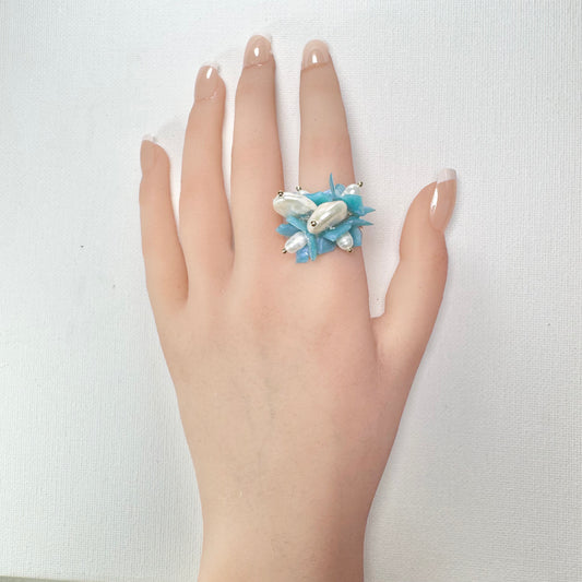 Lilac Fantasy Ring - Milky Opal -