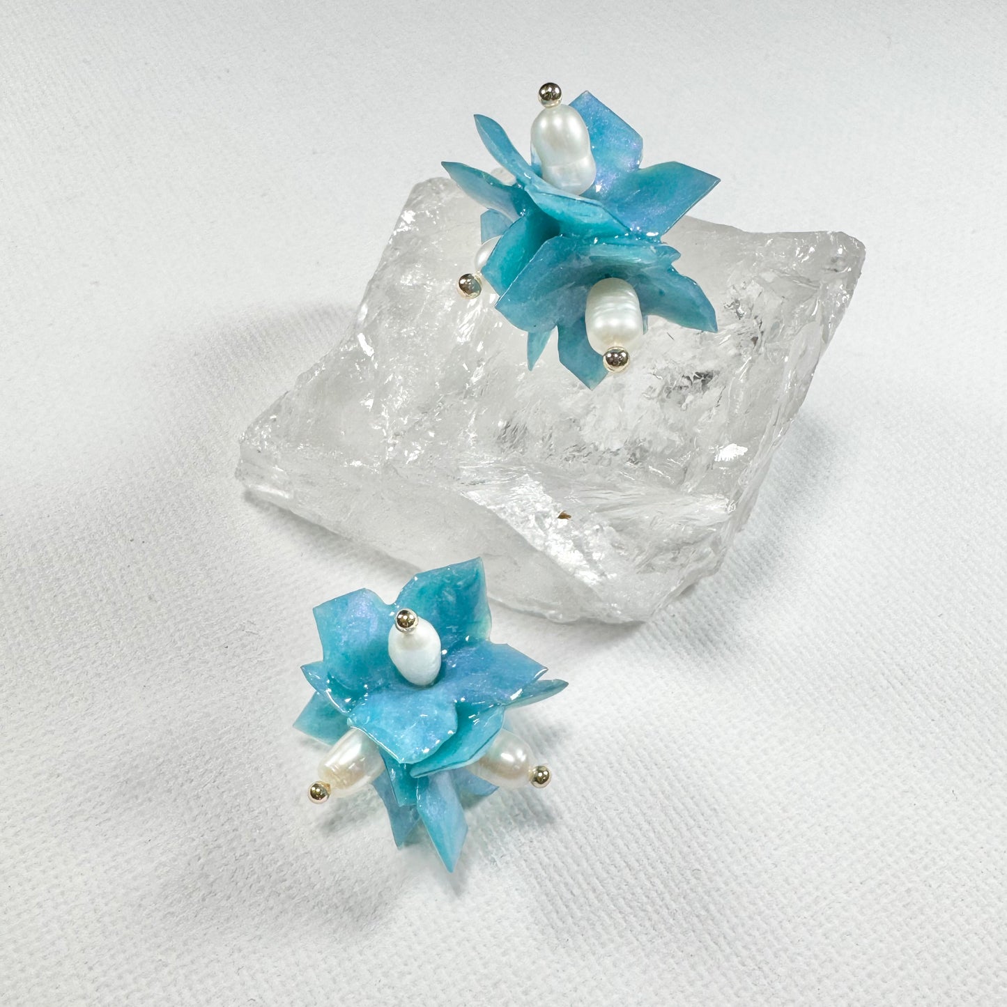 Lilac Fantasy Earrings - Milky Opal -