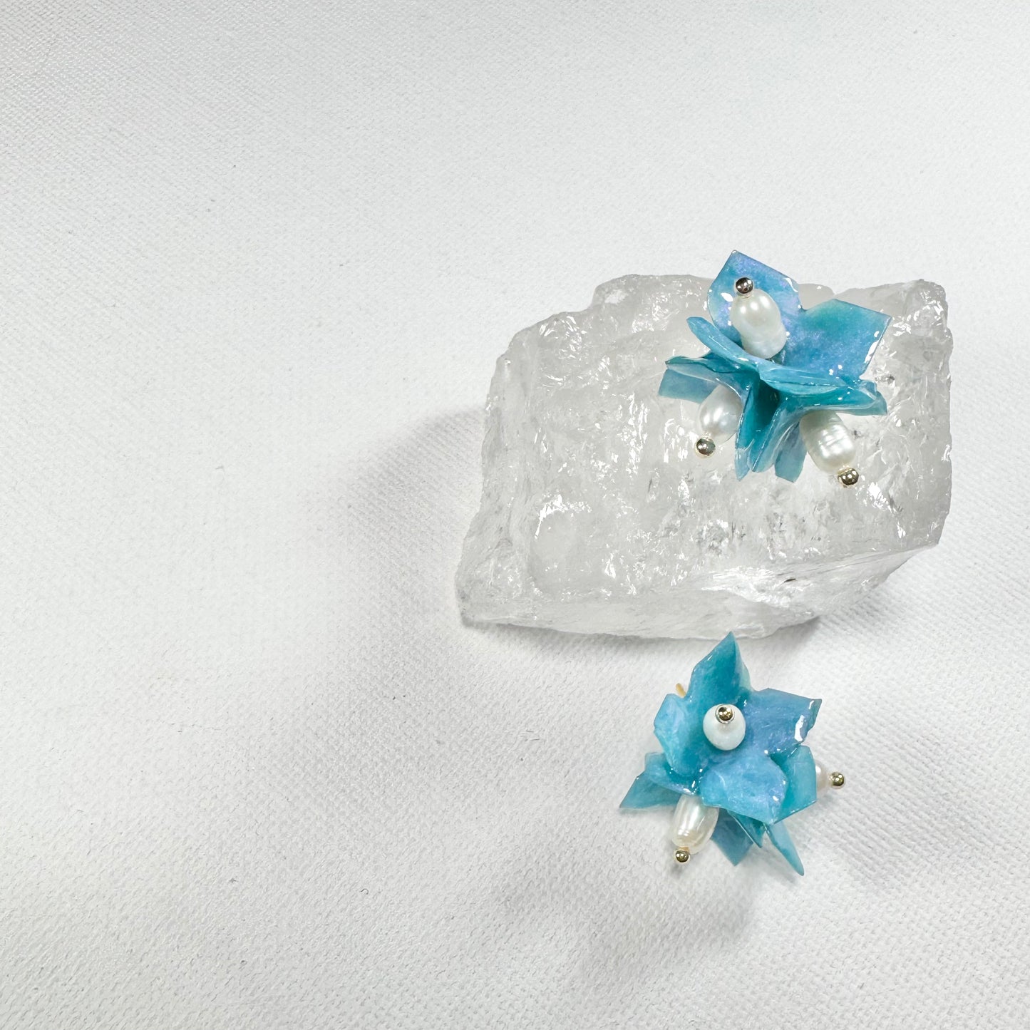 Lilac Fantasy Earrings - Milky Opal -