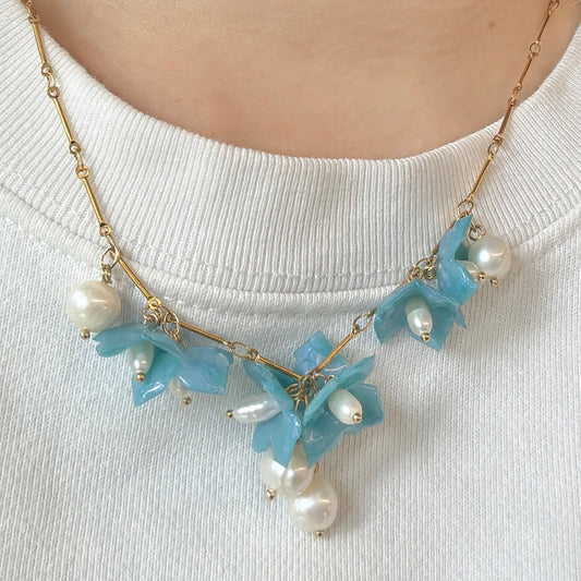 Lilac Fantasy Necklace - Milky Opal -