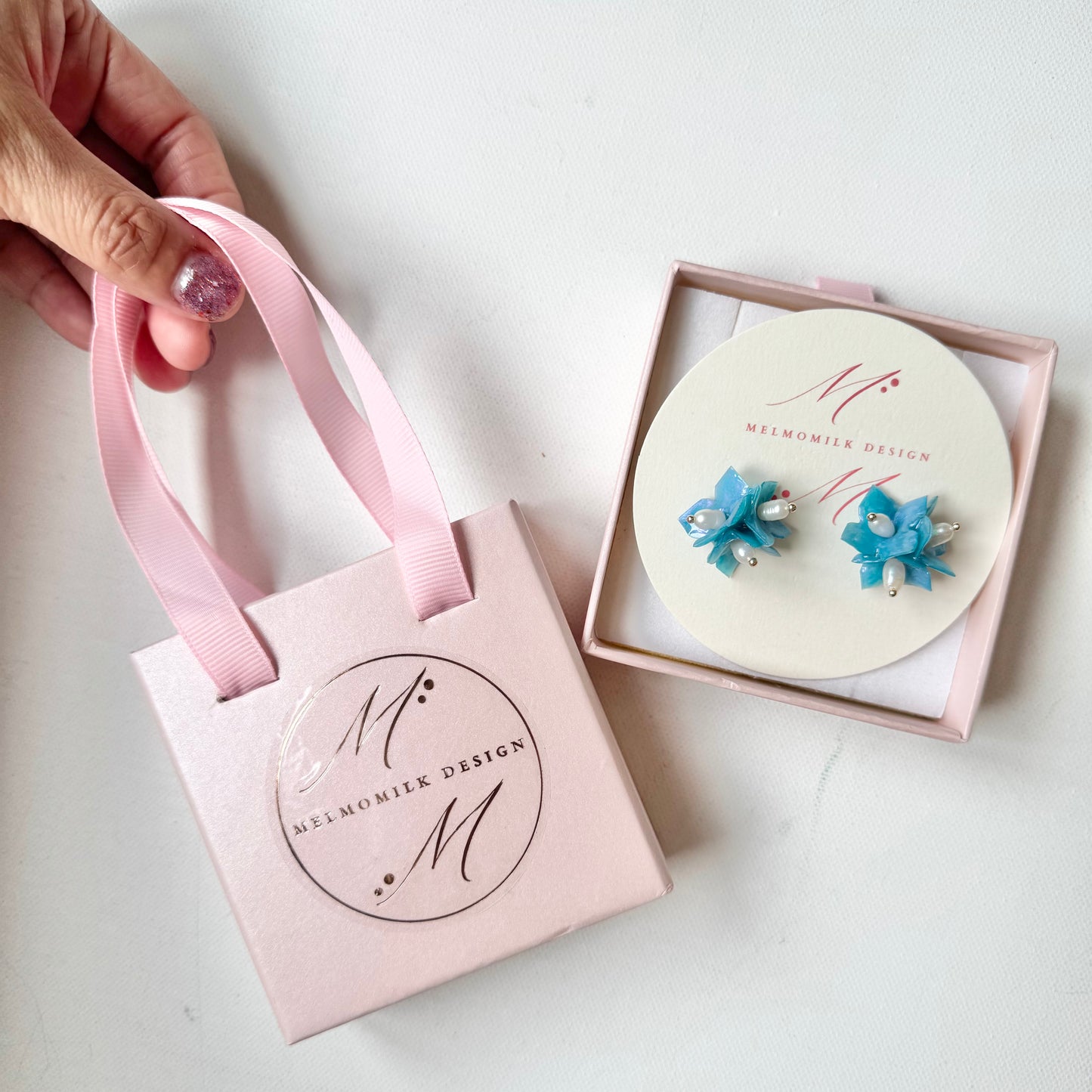 Lilac Fantasy Earrings - Milky Opal -