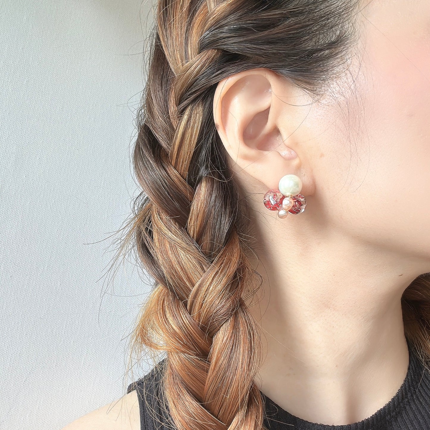 Bee Divine Earrings - Ruby Bee -