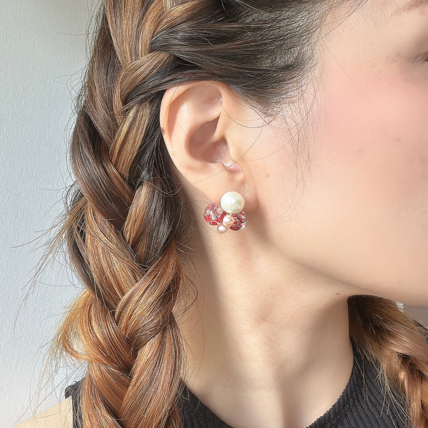 Bee Divine Earrings - Ruby Bee -