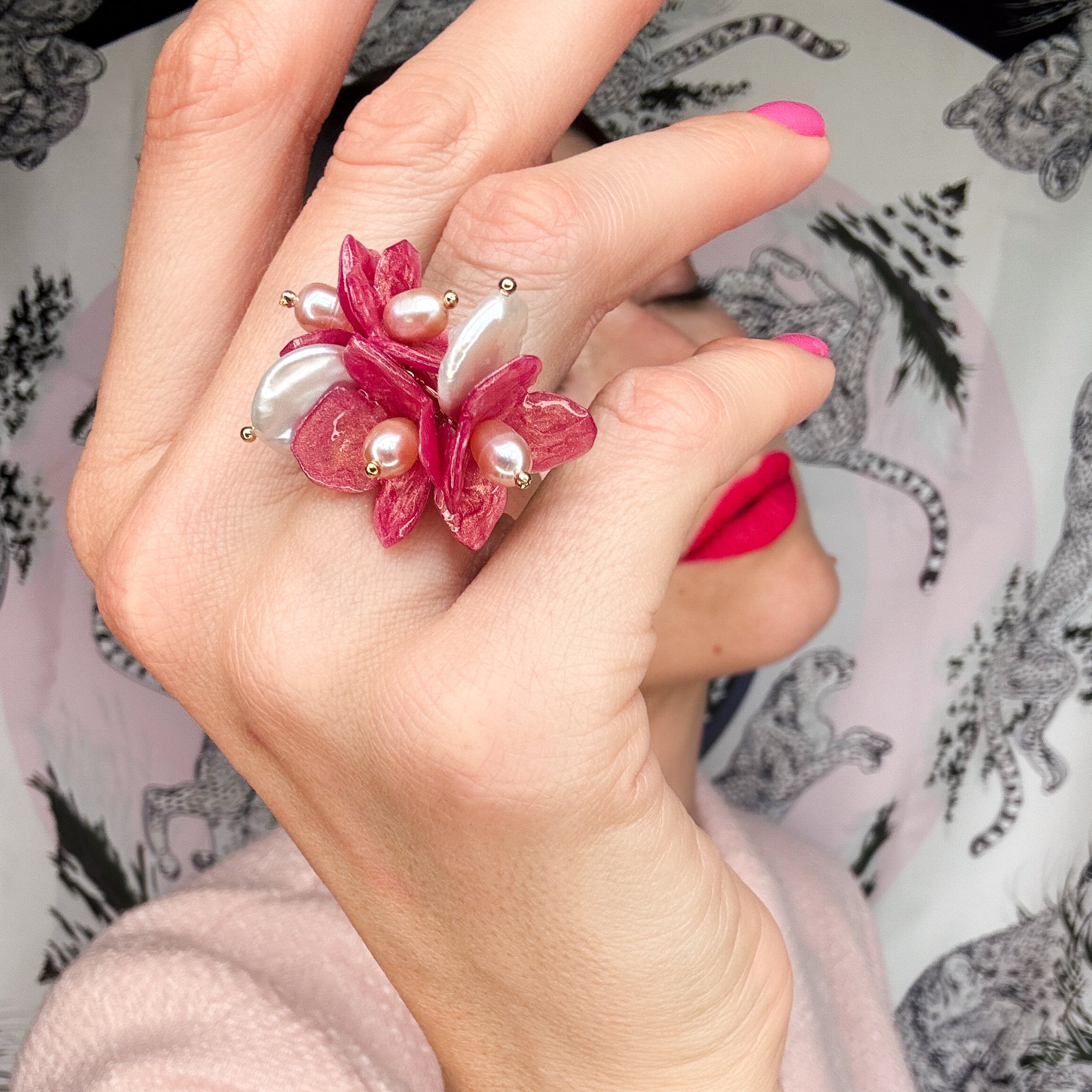 Lilac Fantasy Ring - Antique Blush -