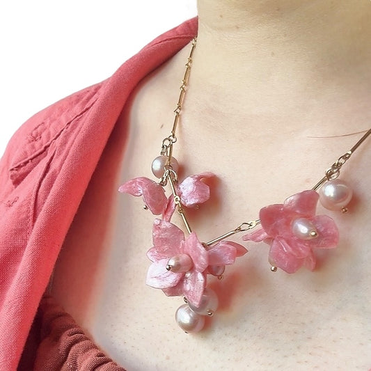 ライラック・ファンタジー・ネックレス - さくら -