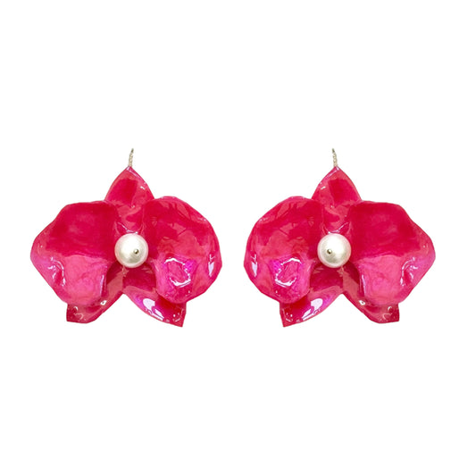 Eternal Orchid Earrings - Petals Of Passion -