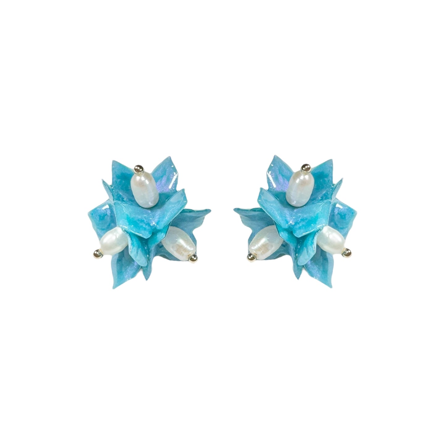 Lilac Fantasy Earrings - Milky Opal -