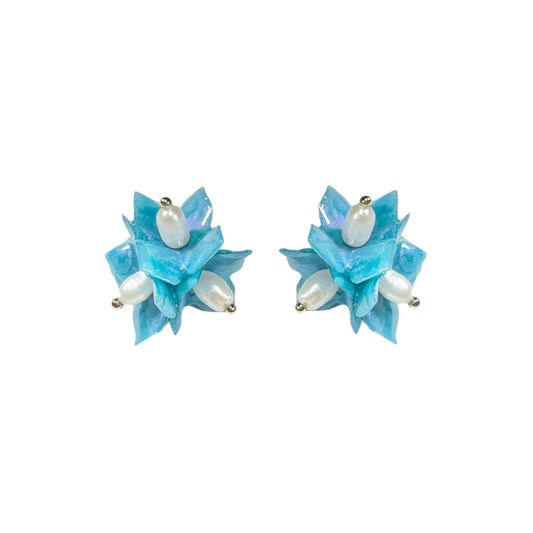 Lilac Fantasy Earrings - Milky Opal -