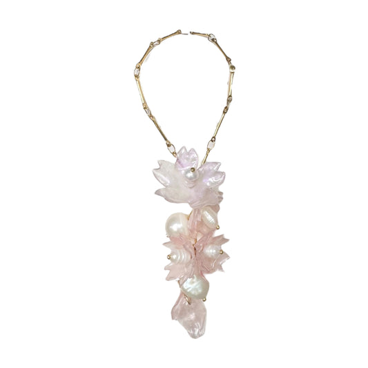 Sakura Veil Necklace - Silk Petal