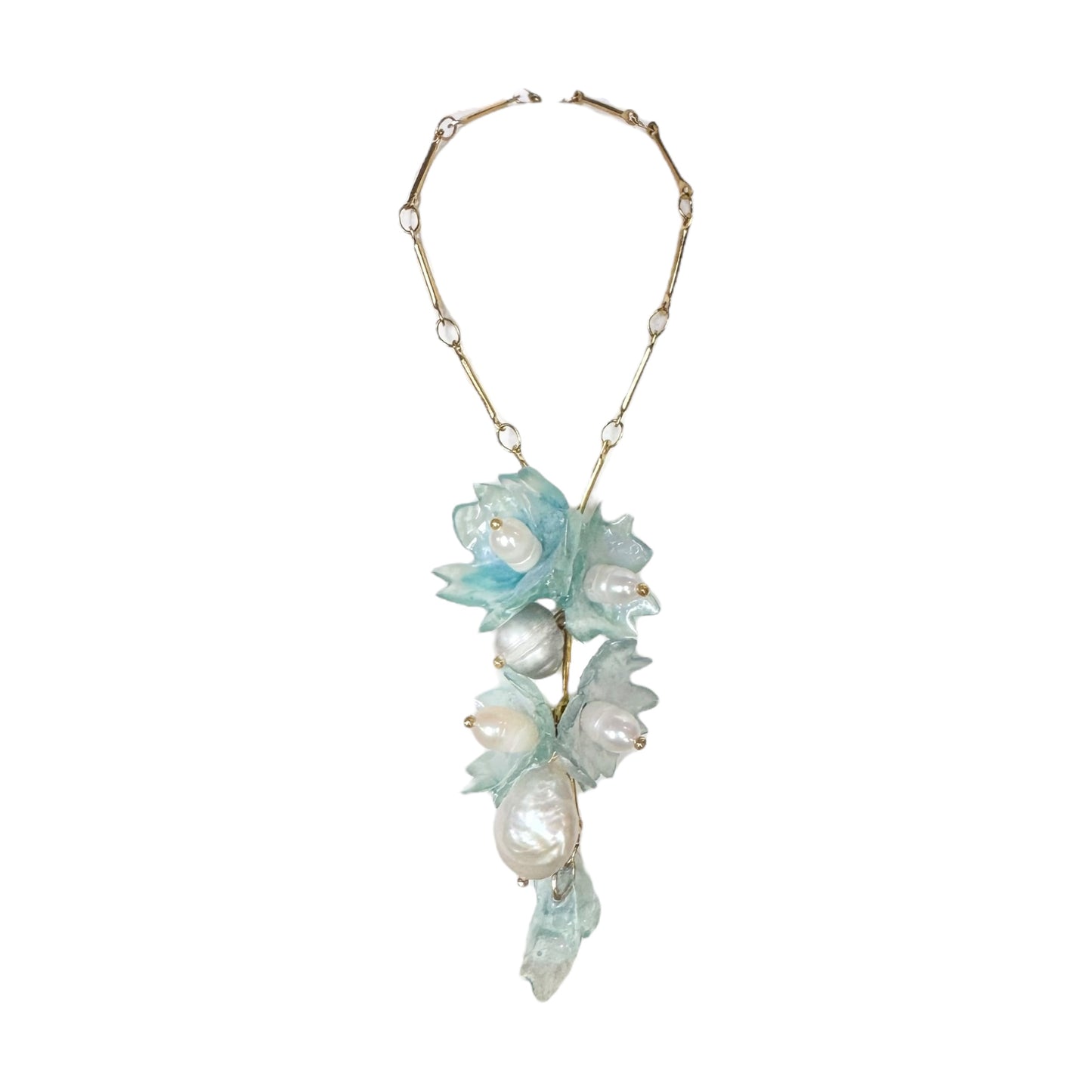 Sakura Veil Necklace - Airy Blue