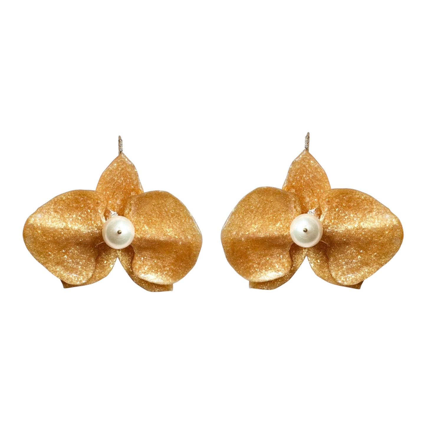 Eternal Orchid Earrings - Gold Holiday -