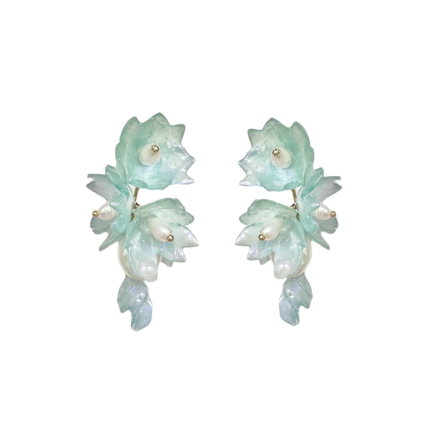 Sakura Veil Earrings - Airy Blue