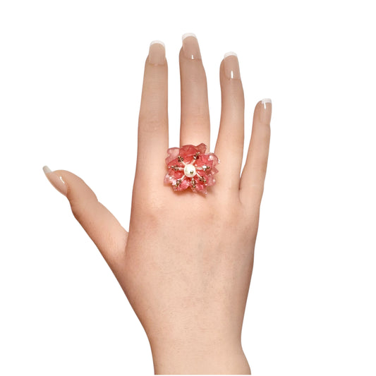 Sakura Veil Ring - Cherry Blush -
