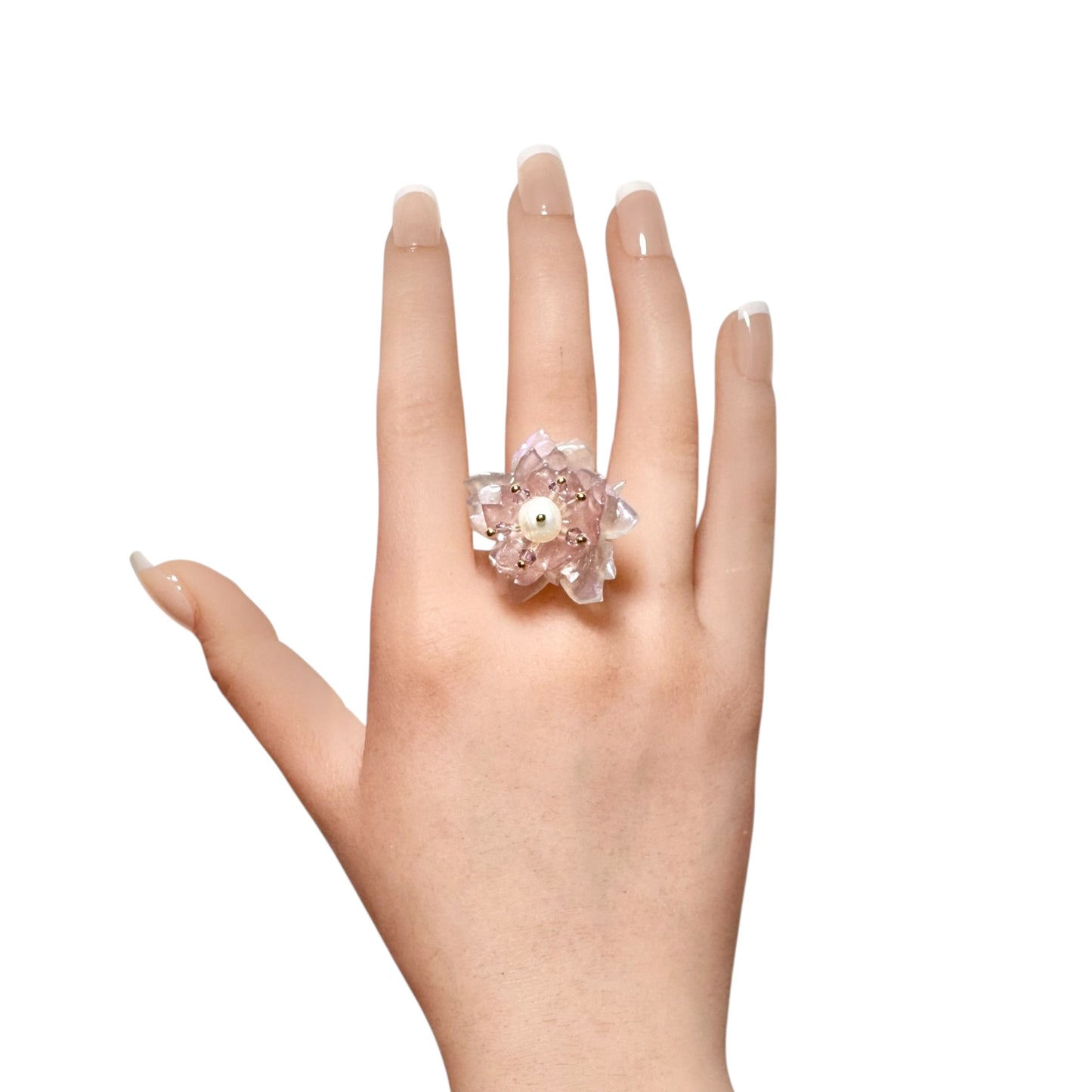 Sakura Veil Ring - Silk Petal -