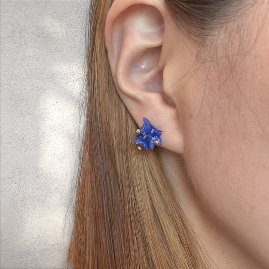 Tiny Pop Earrings - Blue Hawaii -