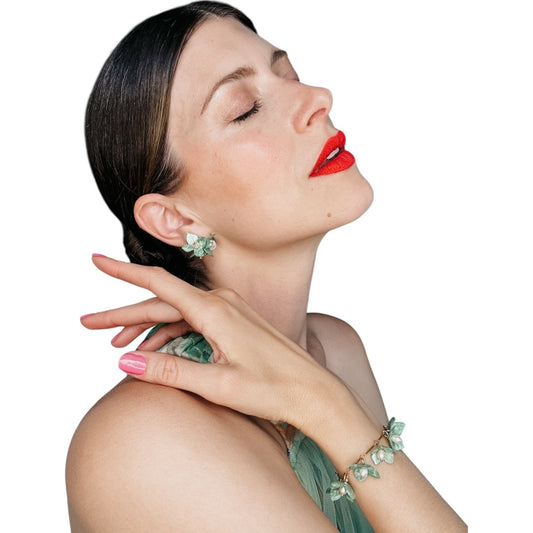 Lilac Fantasy Earrings - Frost Mint -