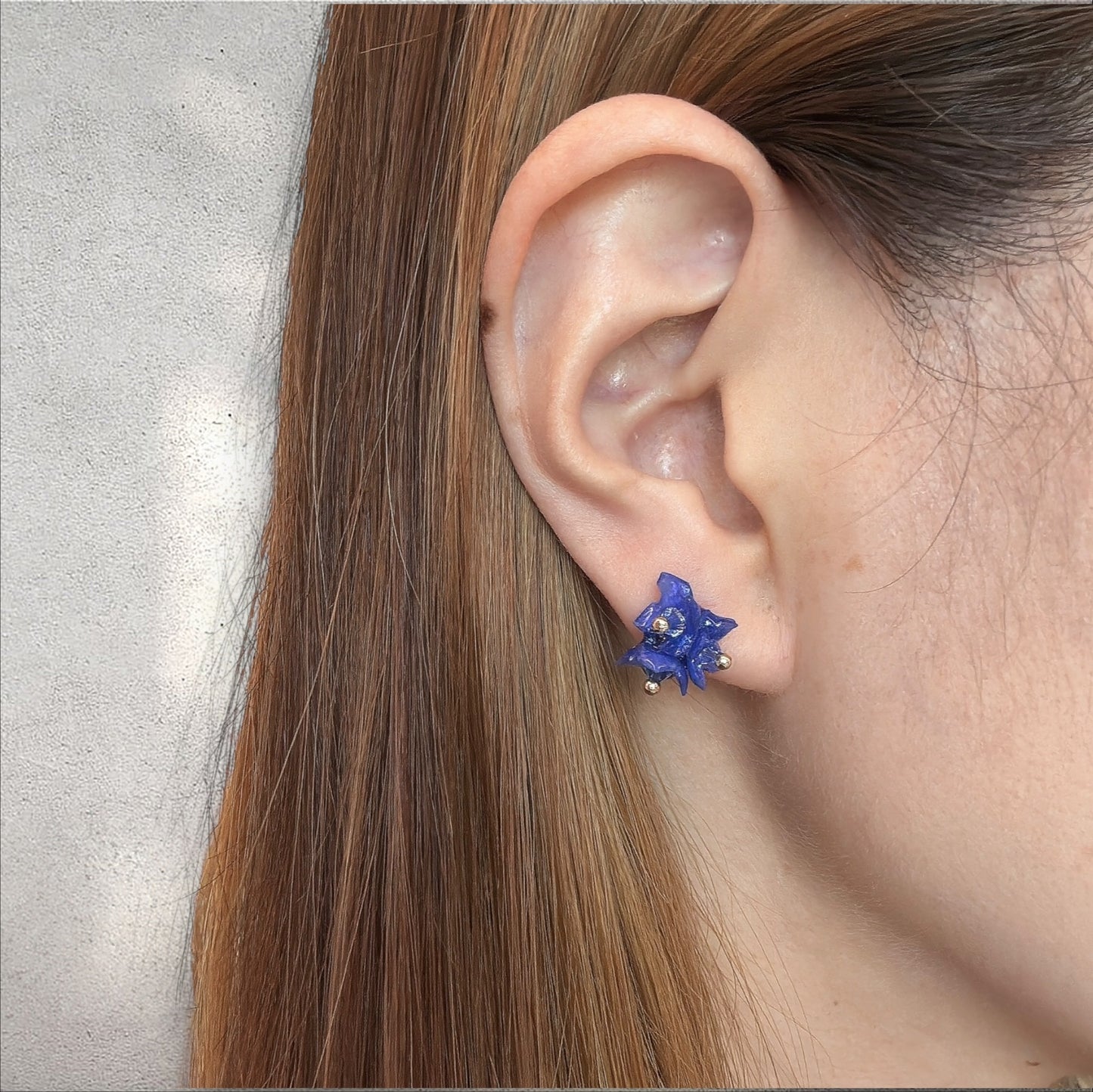 Tiny Pop Earrings - Blue Hawaii -