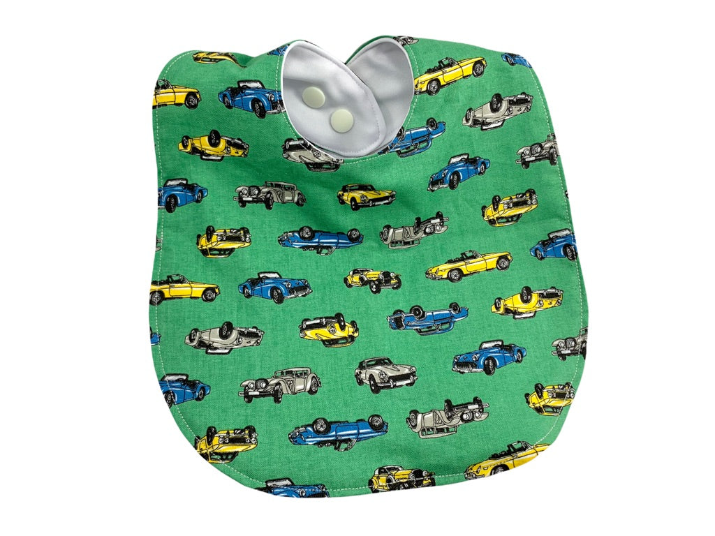 Baby bib -Retro car-