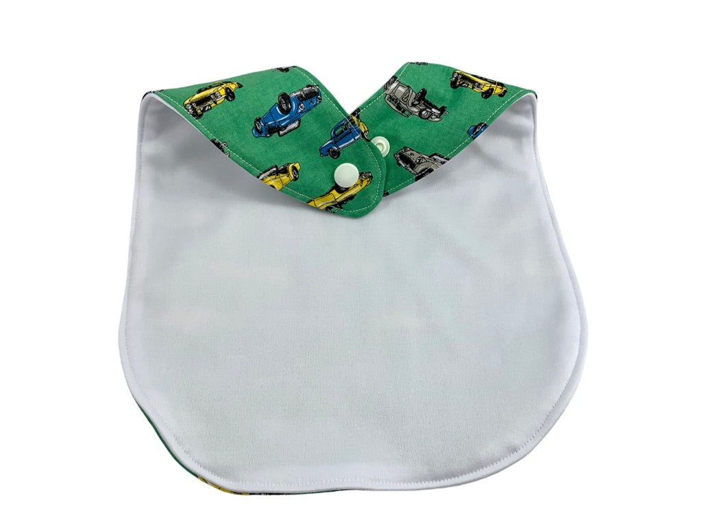 Baby bib -Retro car-