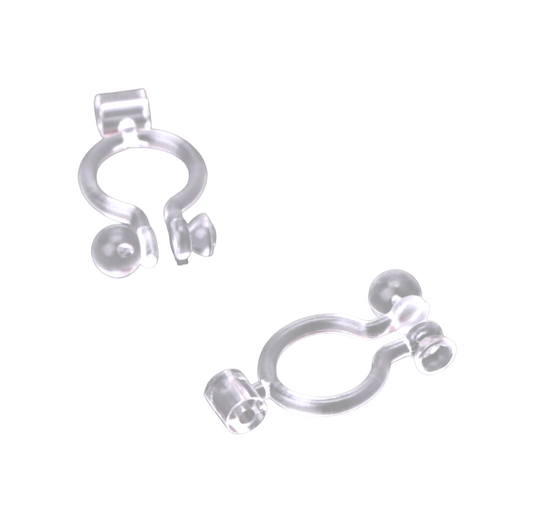 Hand beaded kids clip earrings - Alphabet - CLIP