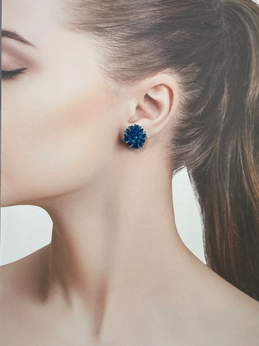 Hand beaded earrings - Fuji -