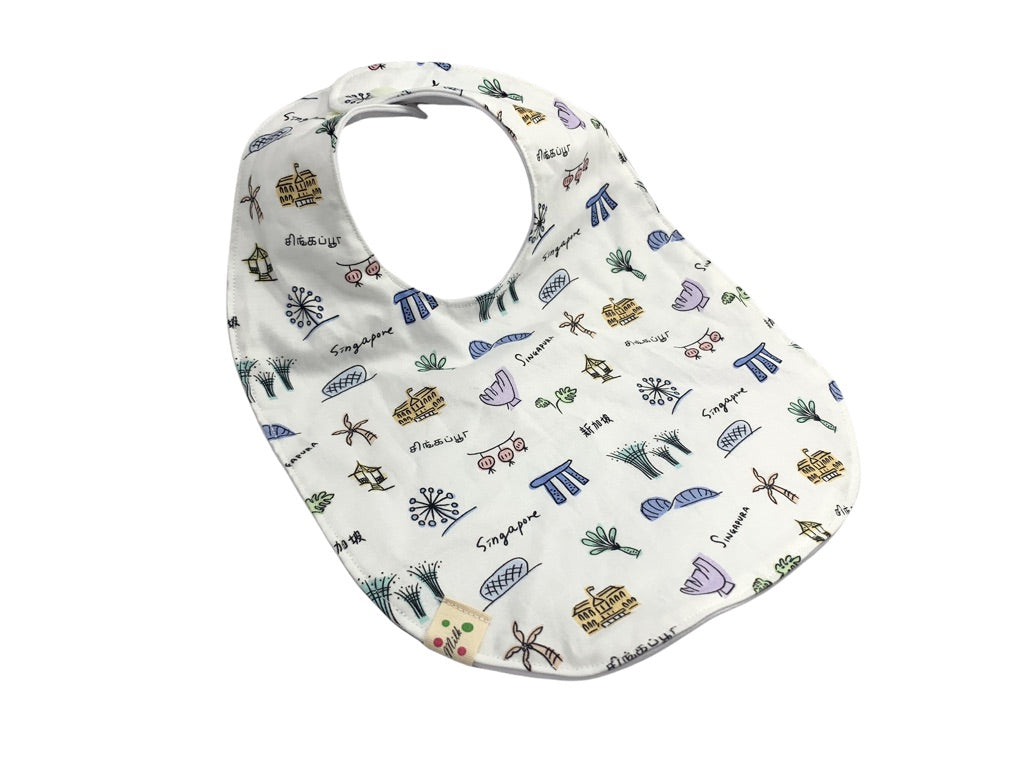 Baby bib -Singapore White-